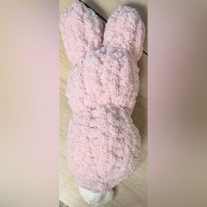 Handmade Hand Crafted Knit Pink Bunny Easter Gift